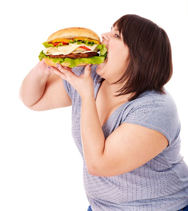 עודף מזון עם עודף משקל